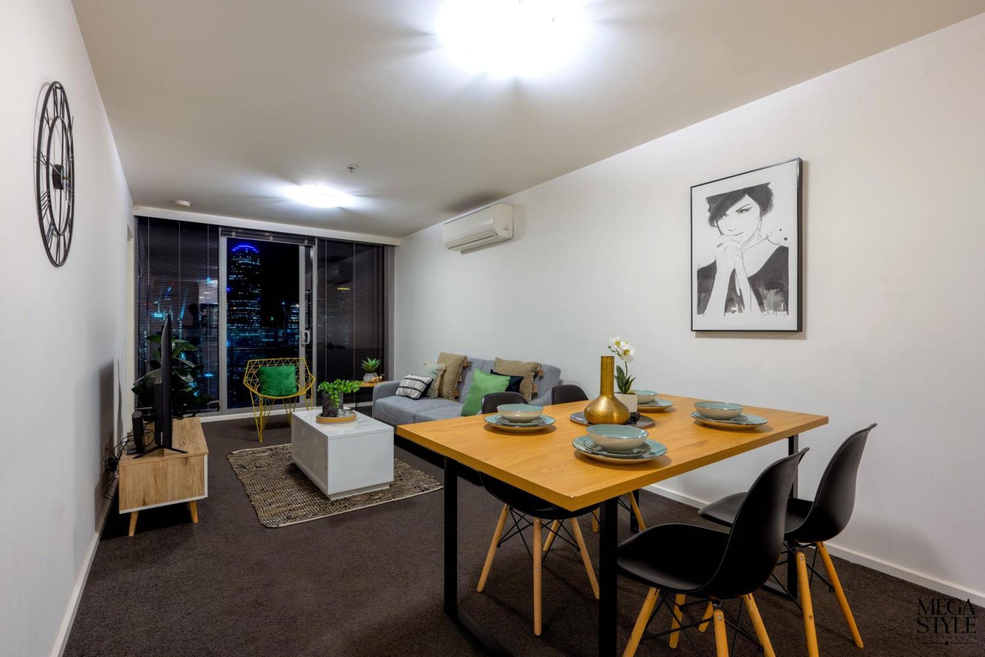 Mega Style Apartments Mainpoint Melbourne Szoba fotó